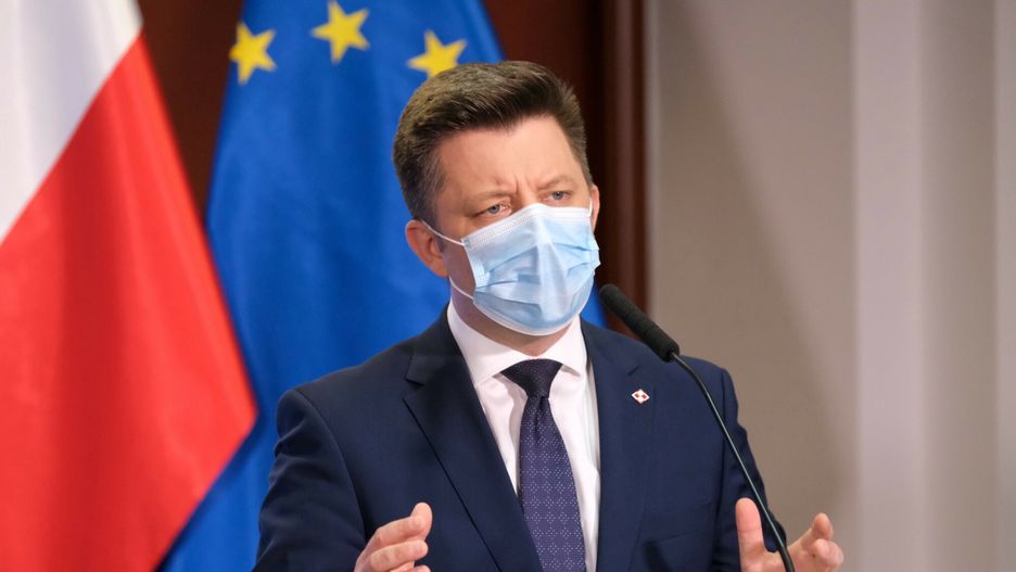 Konferencja rz?dowa w Ministerstwie ZdrowiaFot. Mateusz Grochocki/East News, Warszawa, 30.07.2021. Ministerstwo Zdrowia. Konferencja prasowa premiera Mateusza Morawieckiego, ministra zdrowia Adama Niedzielskiego oraz szefa KPRM Michala Dworczyka (n/z).Mateusz Grochocki