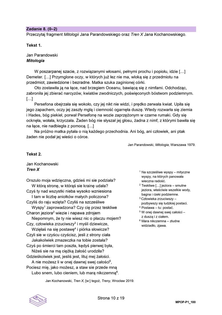 Matura 2024. Arkusze CKE. Język polski. Nowa formuła 2023