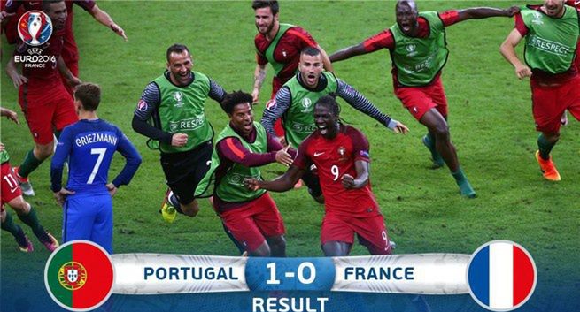 10 mln widzów oglądało finałowy mecz Euro 2016 Francja kontra Portugalia