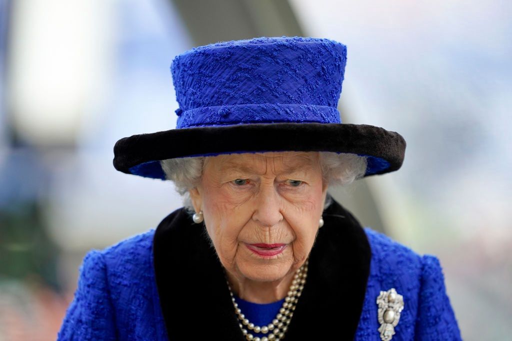 Ascot RacesASCOT, ENGLAND - OCTOBER 16: Queen Elizabet II during the Qipco British Champions Day at Ascot Racecourse on October 16, 2021 in Ascot, England. (Photo by Alan Crowhurst/Getty Images)Alan Crowhurst