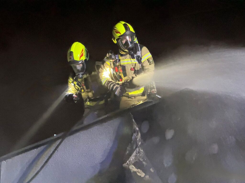 Poznań: Nocny pożar przy markecie