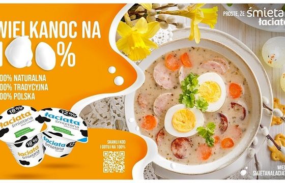 Łaciate reklamuje śmietanę