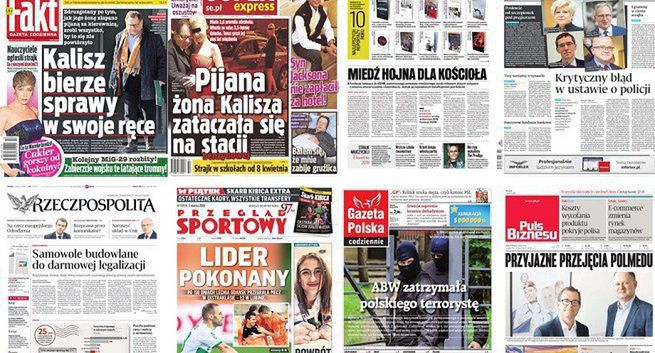 Sprzedaż dzienników ogólnopolskich w marcu spadła o 15 proc. W I kwartale liderem „Fakt”, „Przegląd Sportowy” najbardziej w dół