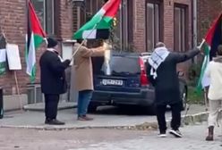 Spalili izraelską flagę przed synagogą. Szwedzka policja nie reagowała