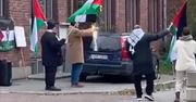 Spalili izraelską flagę przed synagogą. Szwedzka policja nie reagowała