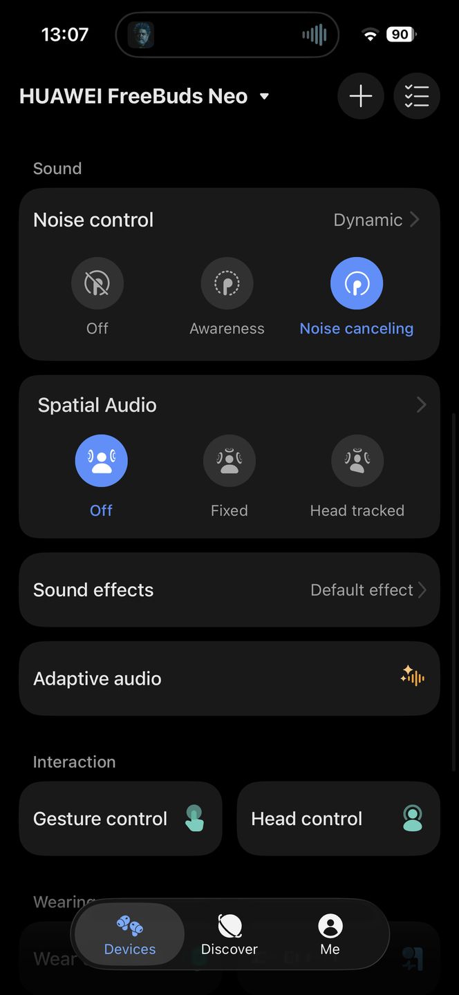 Aplikacja Huawei FreeBuds Neo