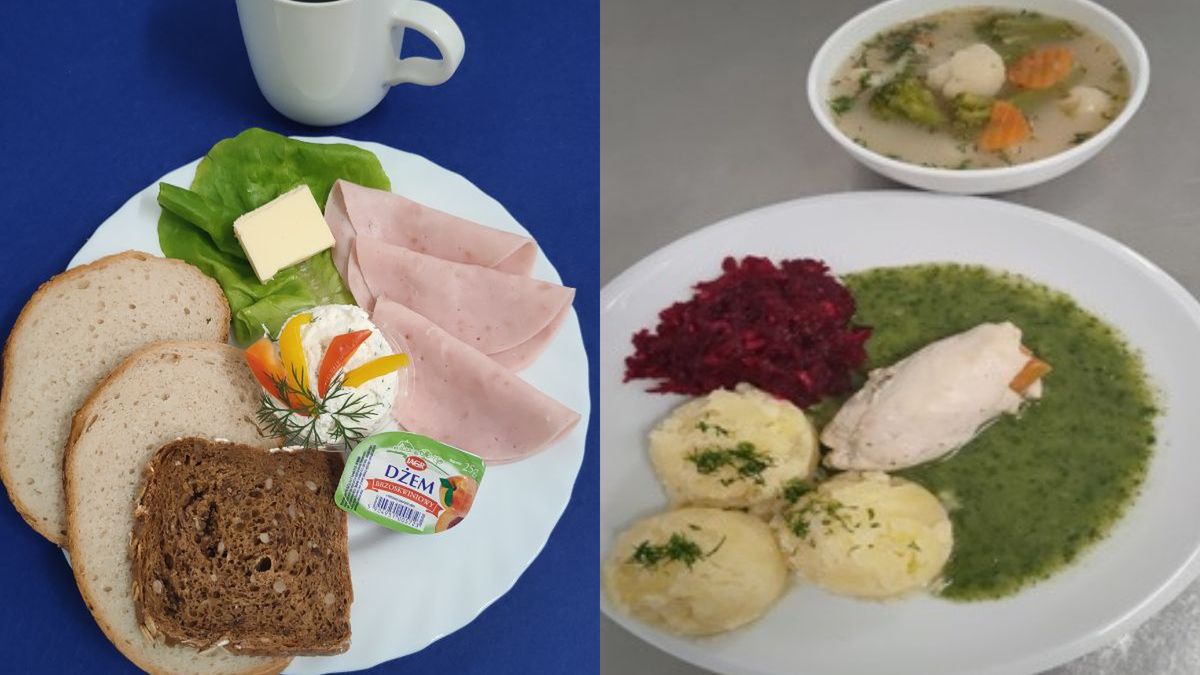 Jedzenie w kartuskim szpitalu - Pyszności