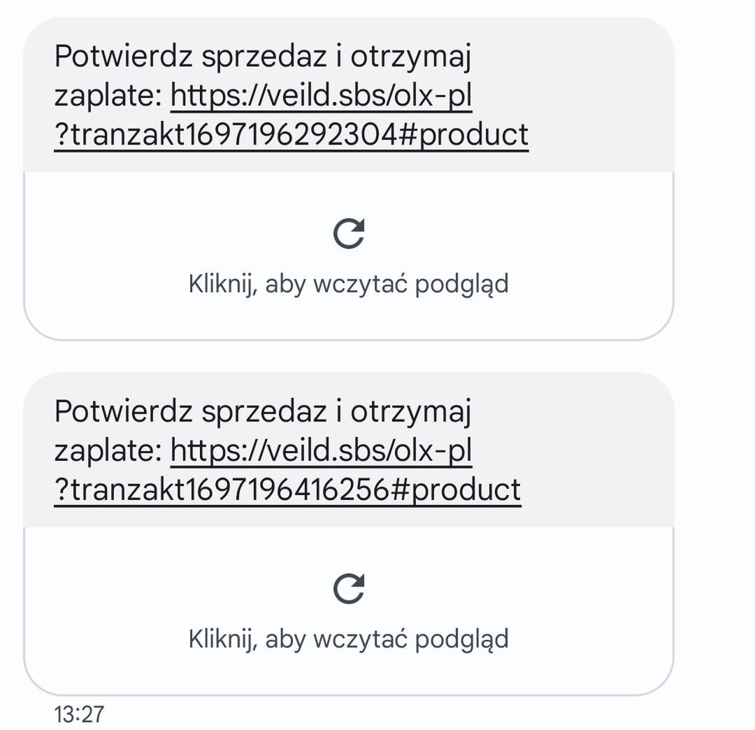 Fałszywy SMS "od OLX"