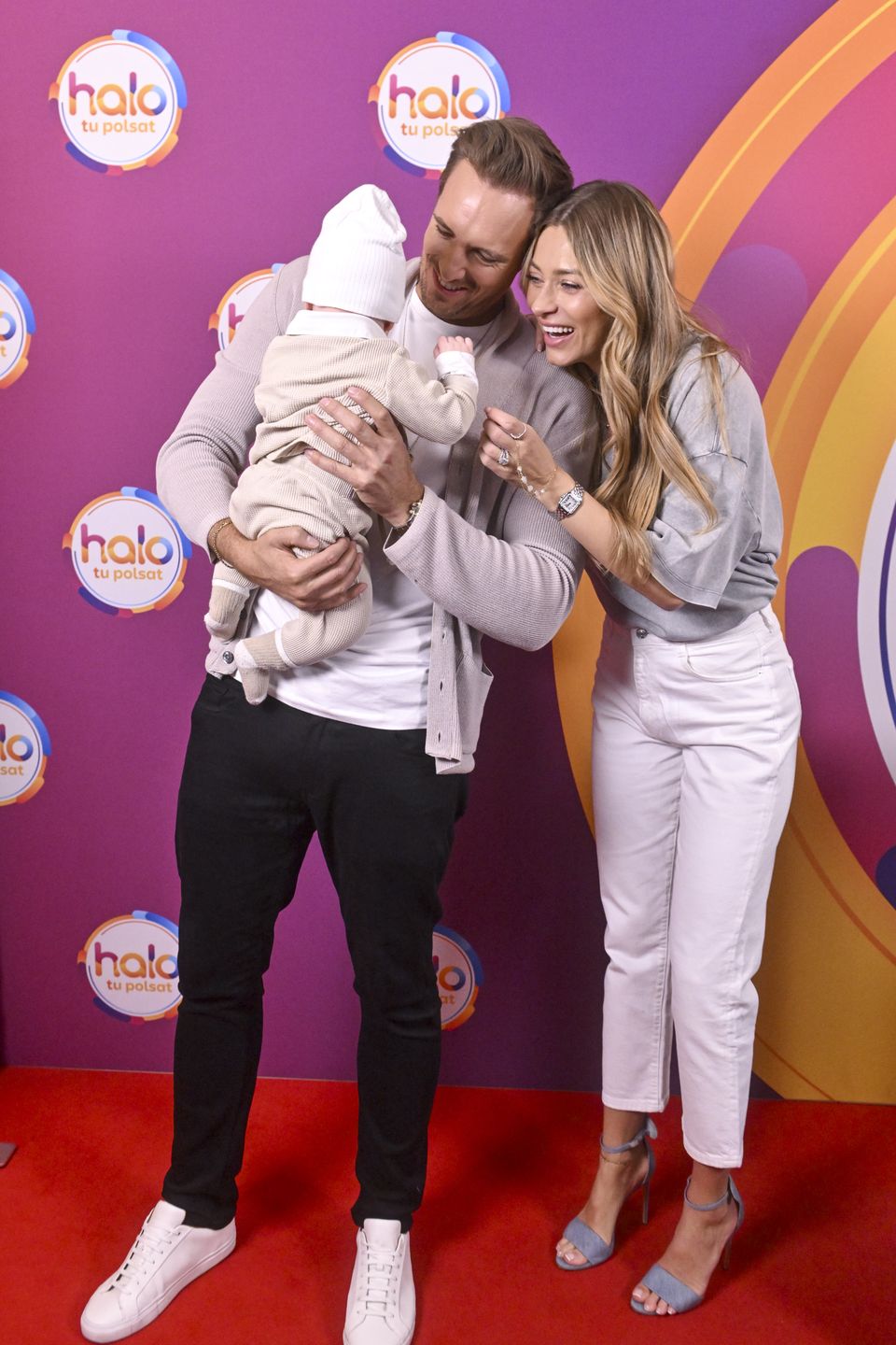 Marcelina Zawadzka i Max Gloeckner zabrali synka na ściankę