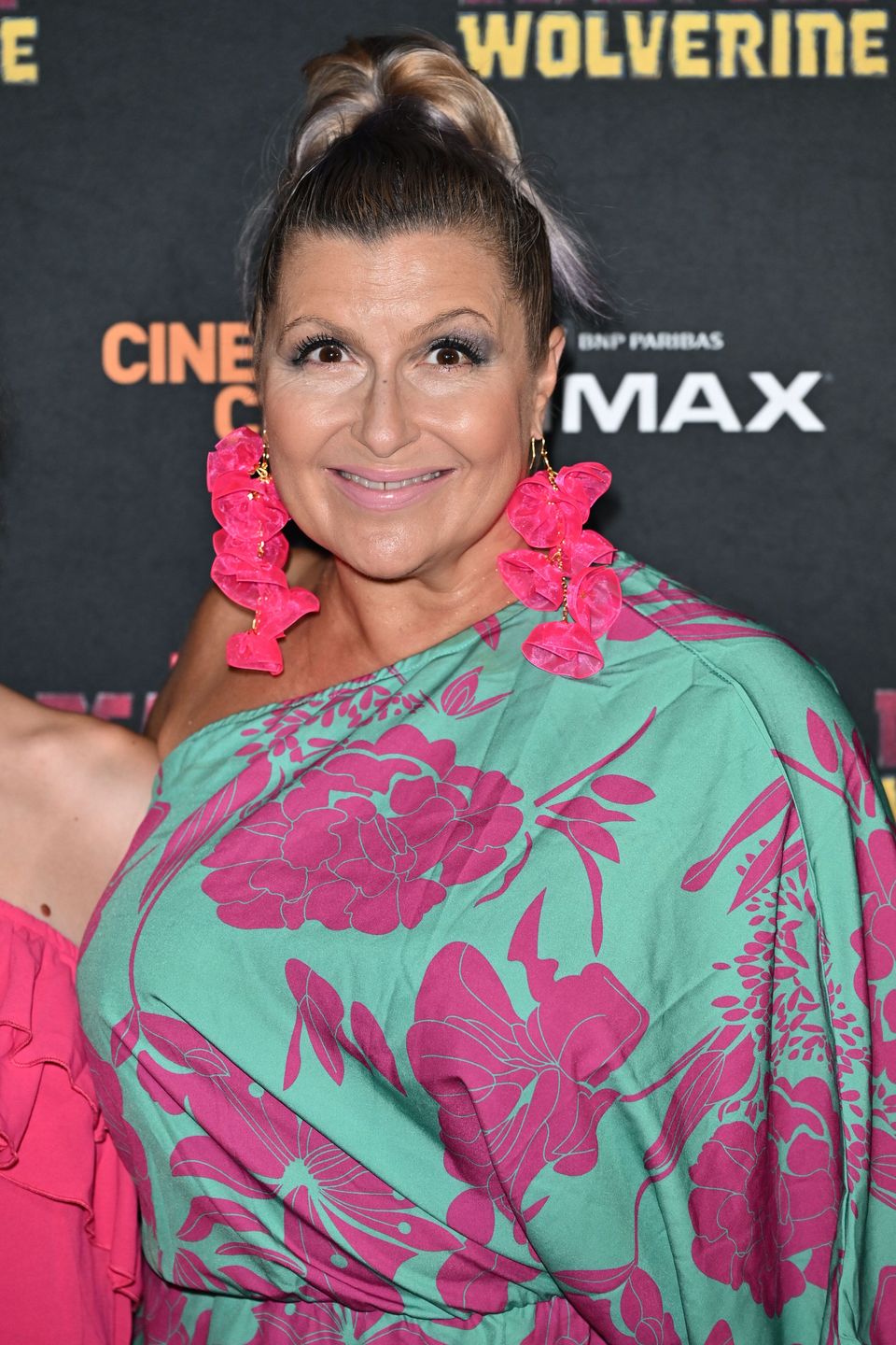 Katarzyna Skrzynecka z rodziną na premierze filmu