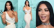 Kim Kardashian wygląda jak figura woskowa na imprezie Tiffany