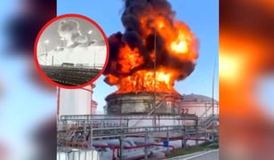 Moment ataku na rafinerię w Rosji. Uchwycili drony