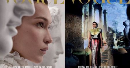 Bella Hadid prezentuje szlachetny profil na okładce "Vogue'a"
