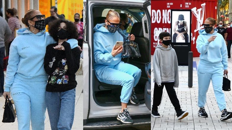 Jennifer Lopez oddaje się shoppingowi z dziećmi