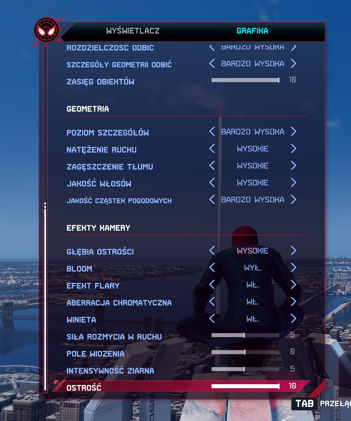 Spider-Man: Miles Morales - ustawienia jakości 2
