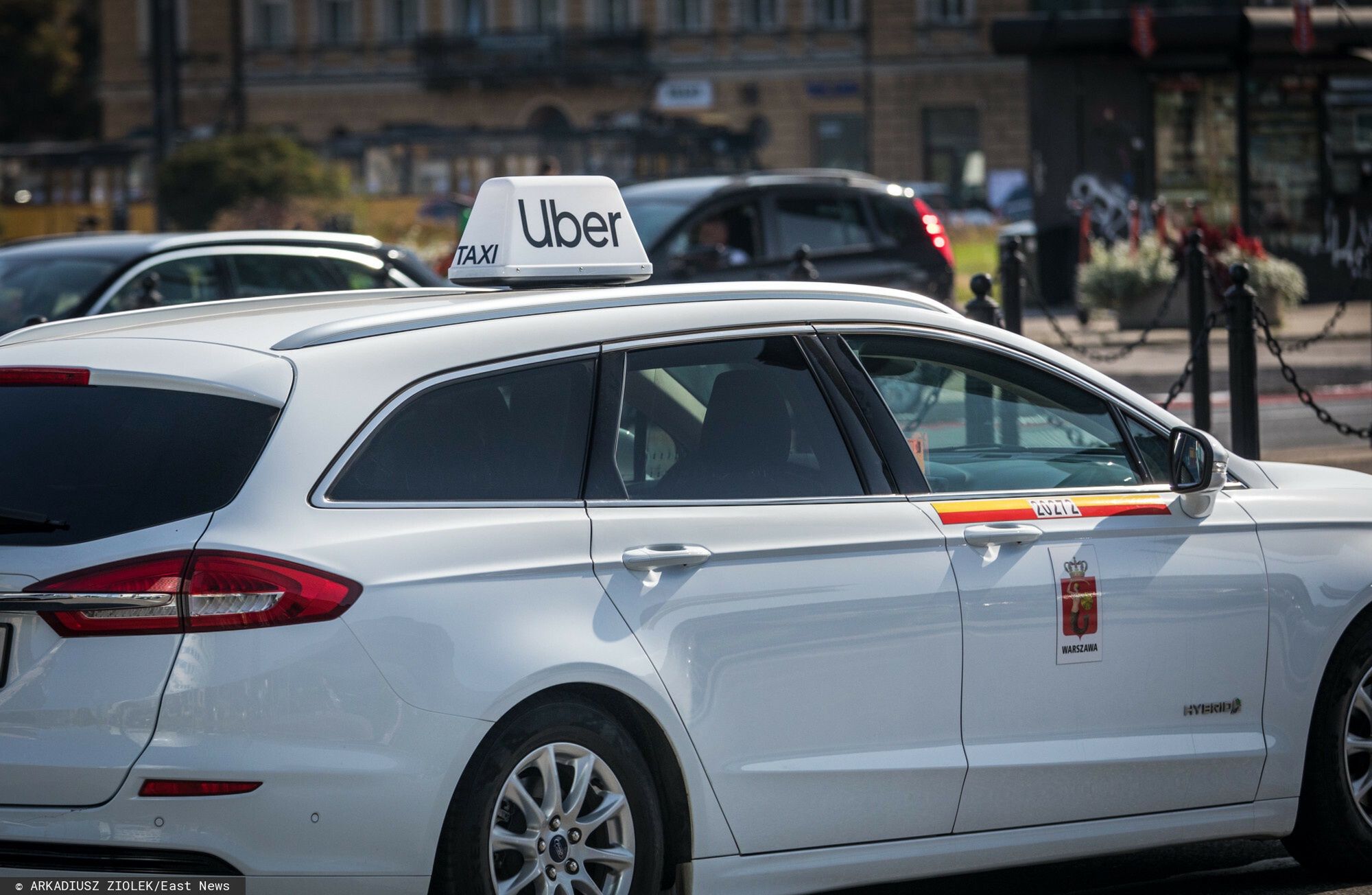 Logo Arkadiusz Zi�?ek
fot: Arkadiusz Ziolek/ East News. Warszawa 23.09.2020.    n/z Samochod firmy Uber.
ARKADIUSZ ZIOLEK