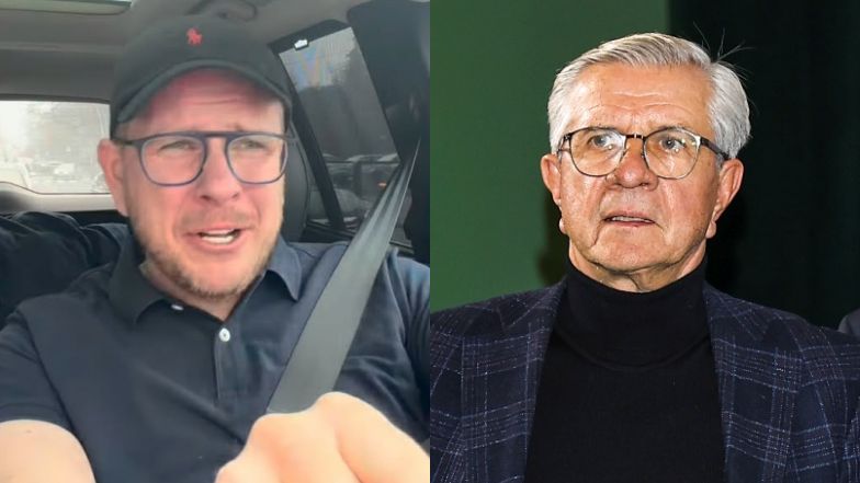 Filip Chajzer śmieszkuje z ojca