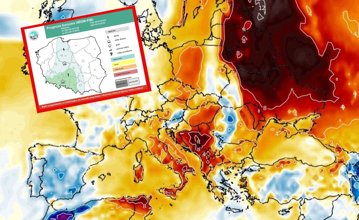 Pogoda. Front związany z niżem Jan do wtorkowego popołudnia przyniesie krótkie ochłodzenie