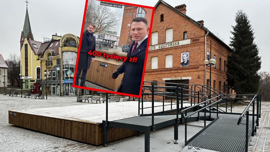 Olsztyn. Sławomir Mentzen, Targ Rybny w Olsztynie