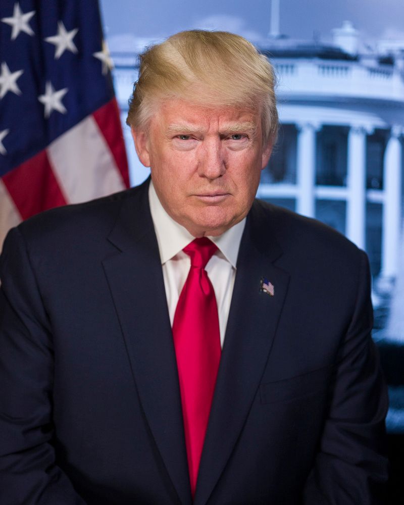 Pierwszy oficjalny portret Prezydenta Trumpa został wykonany 10-letnim aparatem 2