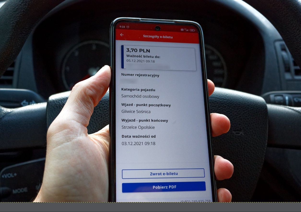 System e-TOLL. Zakup jednorazowego biletu