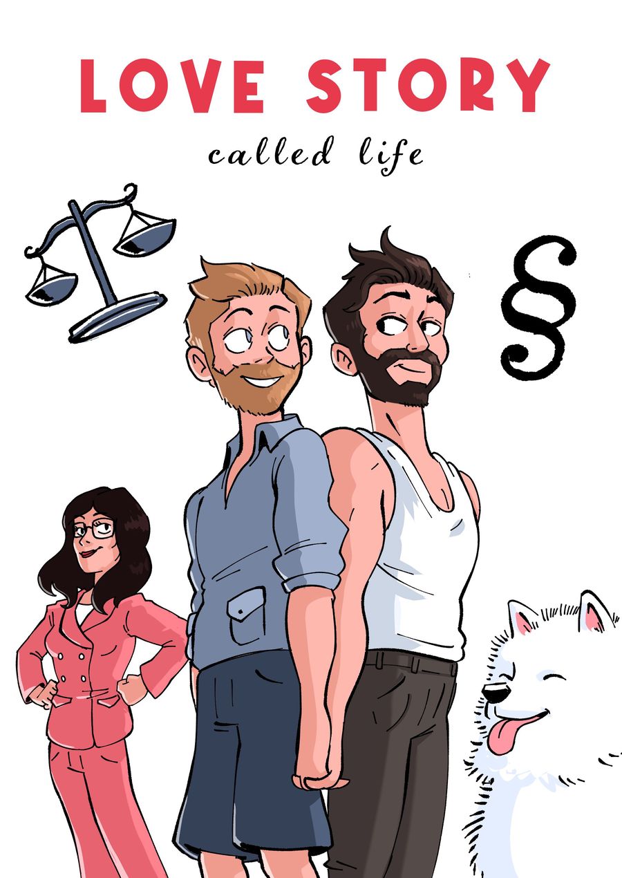 Okładka komiksu "Love Story Called Life"