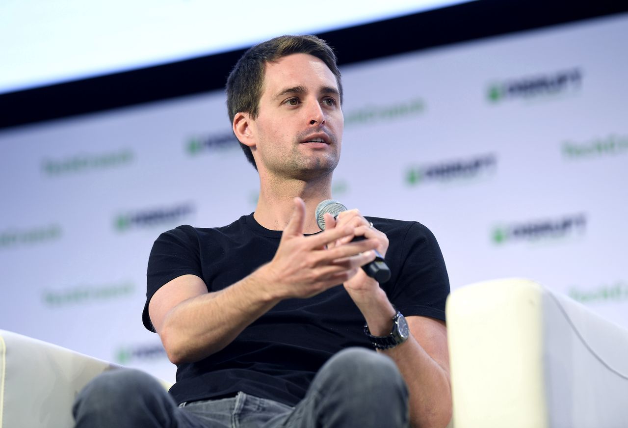 Evan Spiegel, współtwórca Snapchata. (Photo by Steve Jennings/Getty Images for TechCrunch)