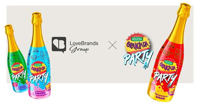 Hellena reklamuje Oranżadę Party