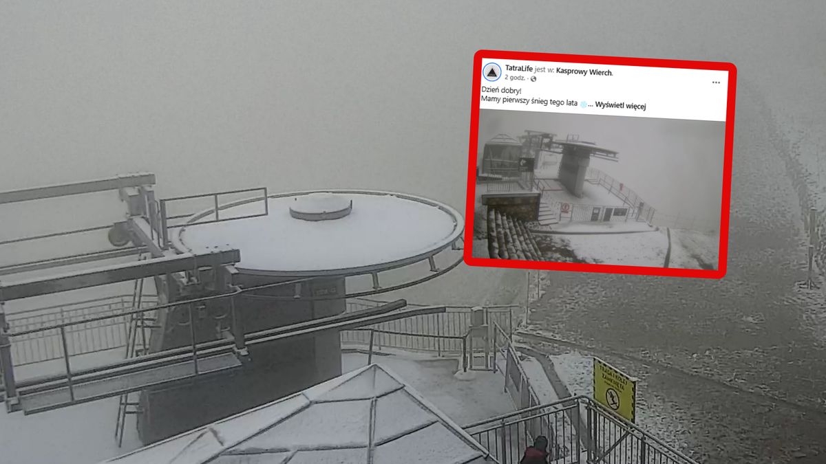 Na Kasprowym Wierchu pojawił się śnieg.