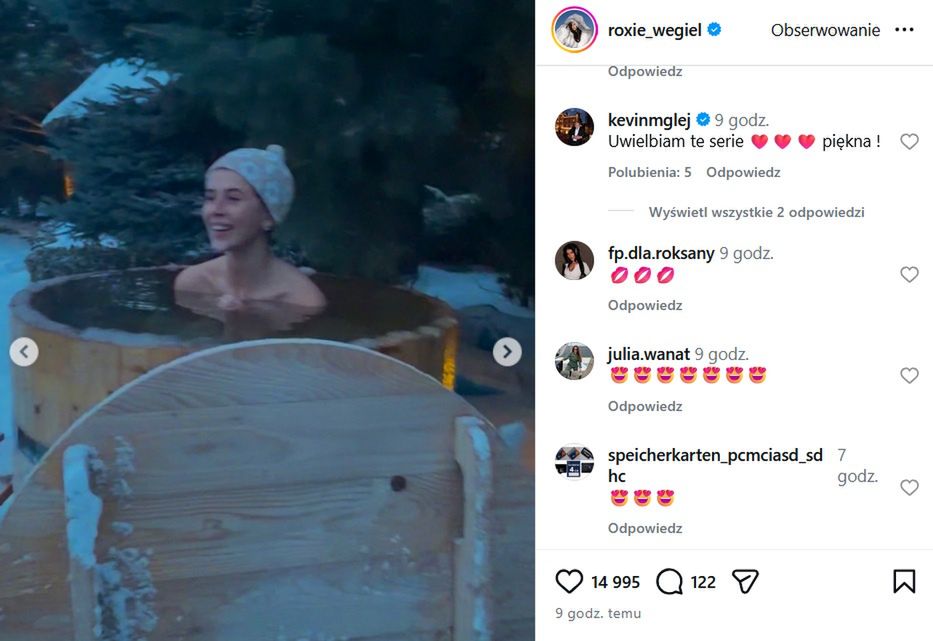 Roksana Wegiel morsuje