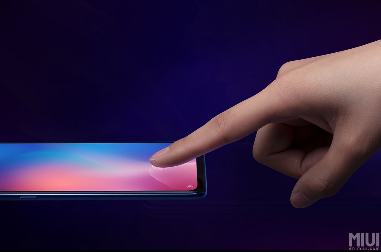 Xiaomi Mi 9 z czytnikiem linii papilarnych w ekranie, źródło: forum MIUI