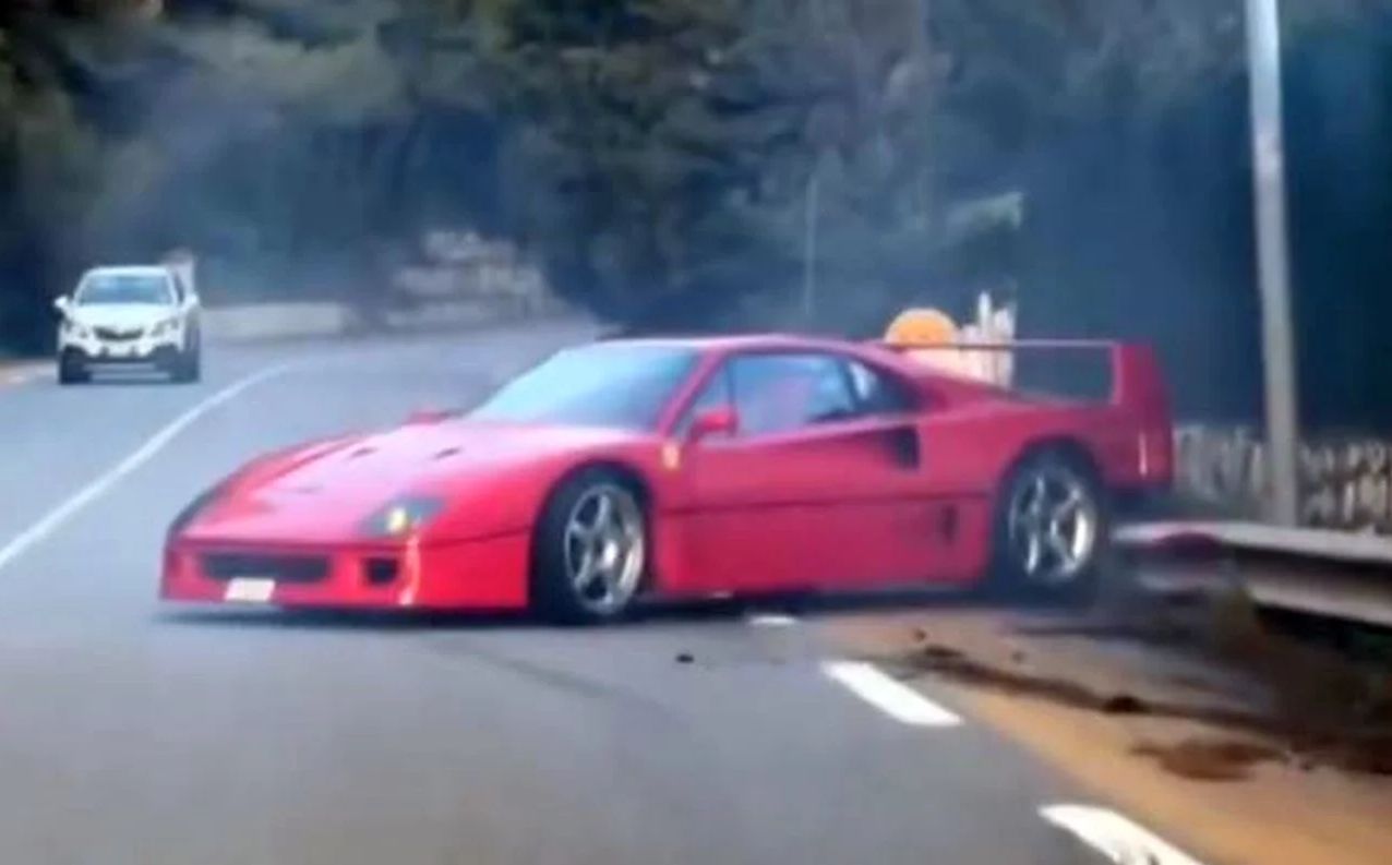 Ferrari F40 Lando Norrisa zostało rozbite w Monako. Jest nagranie