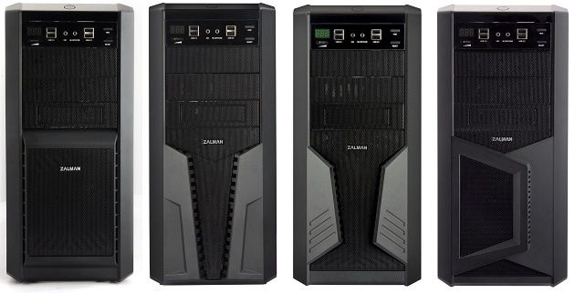 Zalman Z9 DI DII DIII DIV obudowa zdjęcie front porównanie