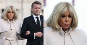 Brigitte Macron u boku męża zameldowała się w Azji w szykownych płaszczach. Humor chyba jej nie dopisywał (ZDJĘCIA)