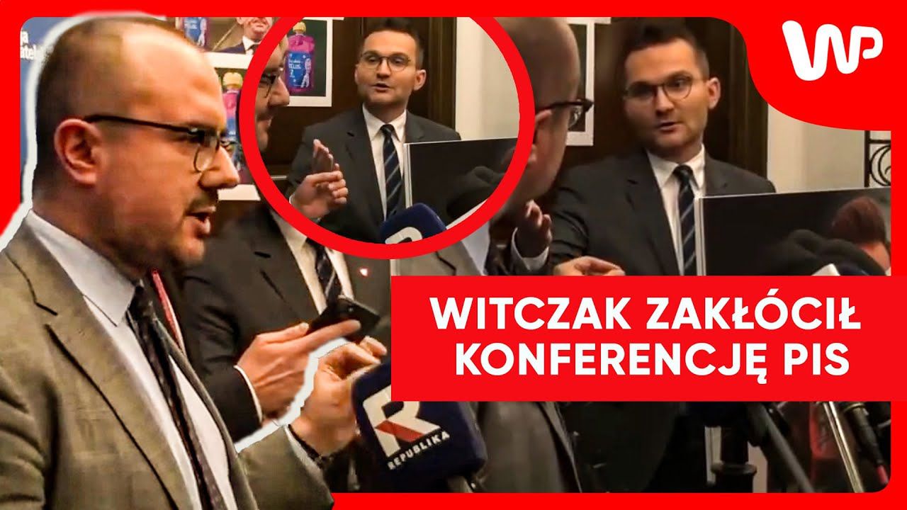 Sceny pod biurem KO w Sejmie. Politycy PiS kontra poseł Witczak