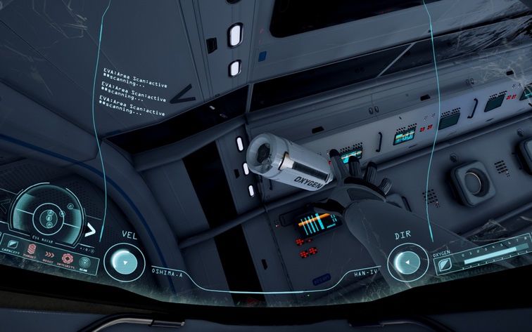 Adr1ft - zbieranie butli z tlenem