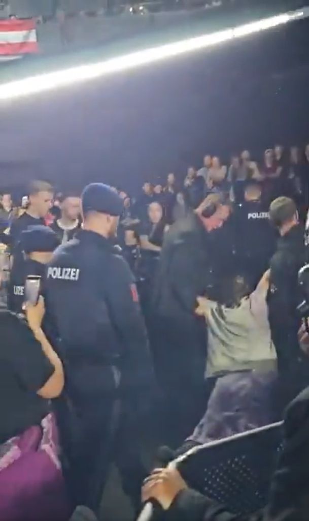 Protestujący podczas Eurowizji