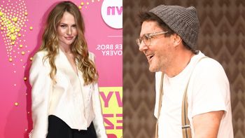 Rzadki widok: Kuba Wojewódzki POZUJE Z "ŻONĄ" na ramówce TVN-u i chwali się Żanetą na ściance (FOTO)