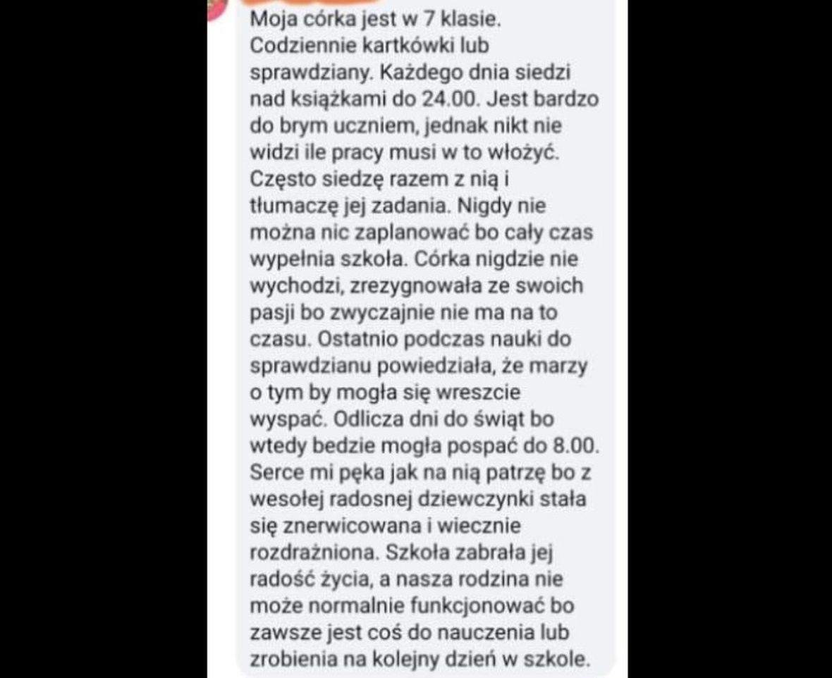 Wykończeni uczniowie