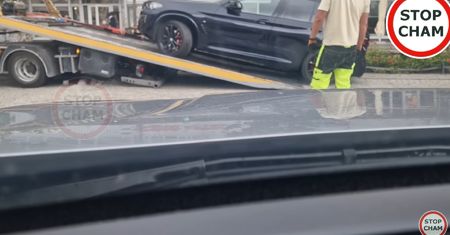 "Oj drogo będzie kosztowało". Nagrali laweciarza, jak zgarnia BMW
