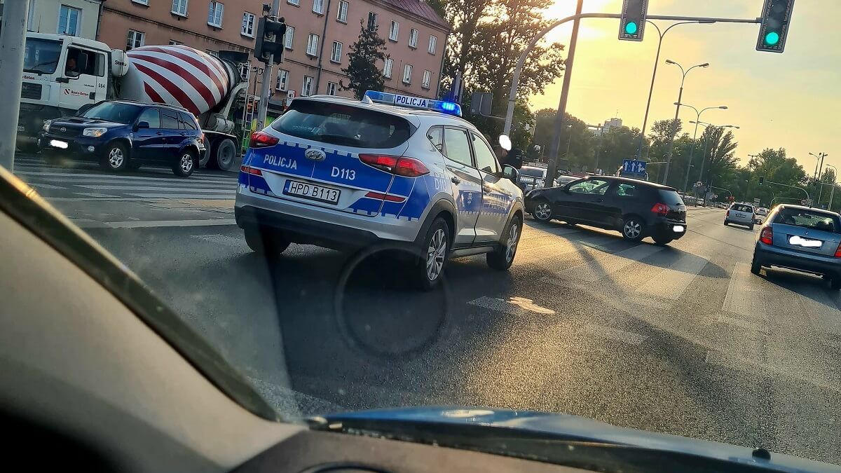 Policyjny pościg za volkswagenem ulicami Lublina
