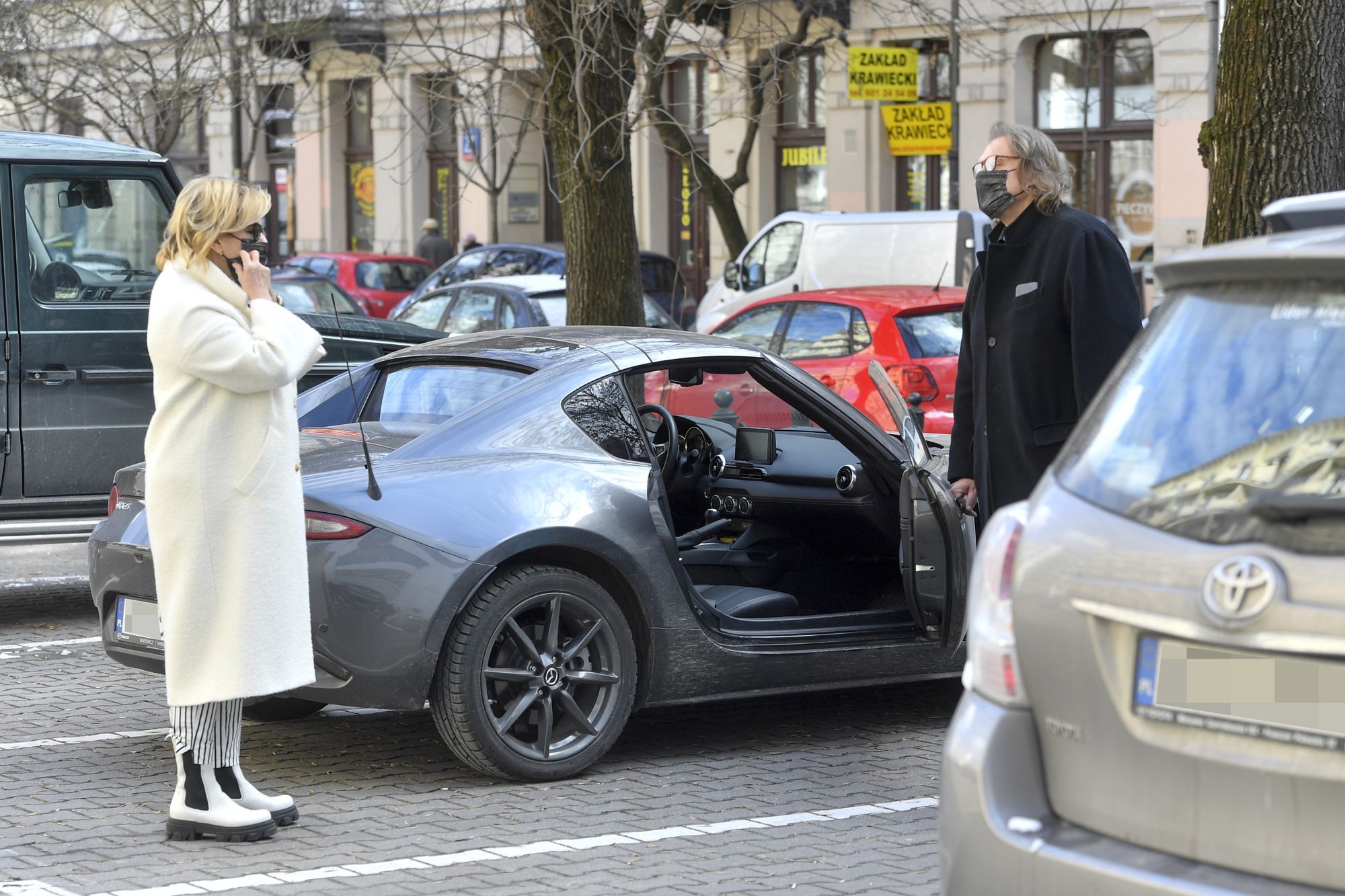 Ewa Kasprzyk z partnerem Michałem Kozerskim