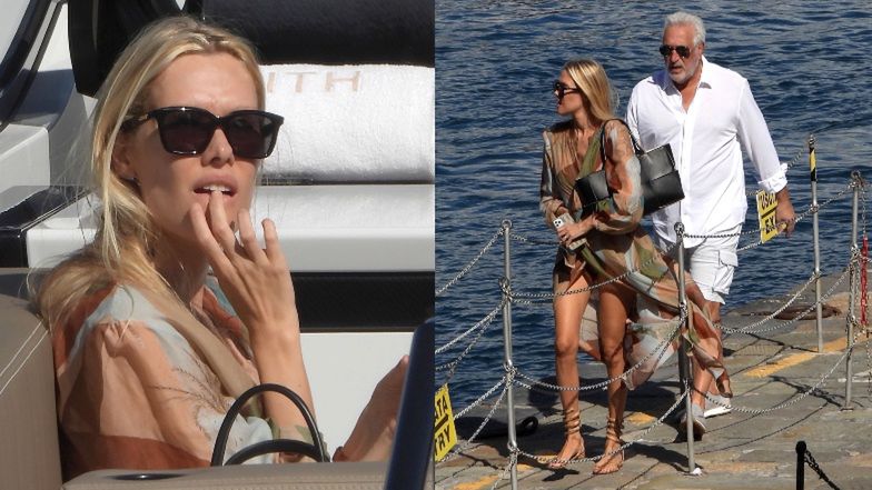 63-letni miliarder Lawrence Stroll relaksuje się na jachcie z młodszą o 30 lat żoną (ZDJĘCIA)