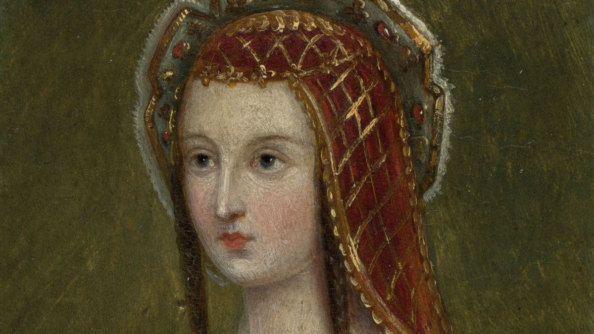 Młoda Bona Sforza według XIX-wiecznego malarza Marcelego Krajewskiego 