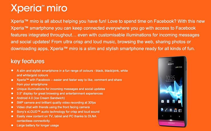 Kolejny członek rodziny NXT – Sony Xperia miro [wideo] 6