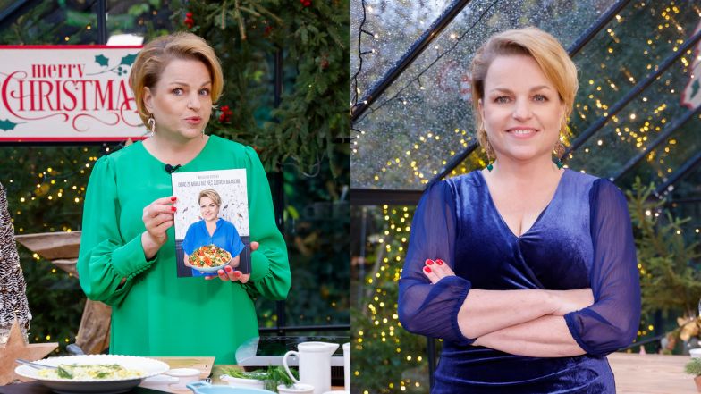 Odmieniona Katarzyna Bosacka na planie świątecznego programu