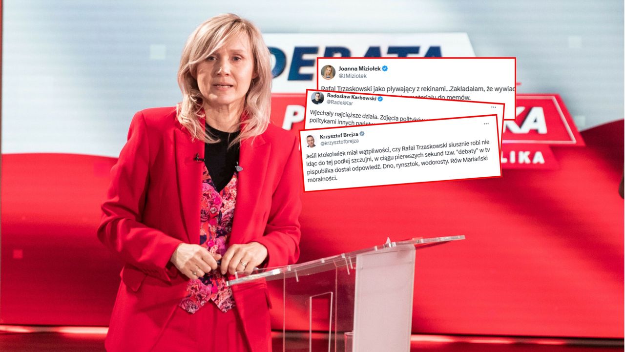 "Dno, rynsztok, wodorosty". Lawina komentarzy o debacie w Republice