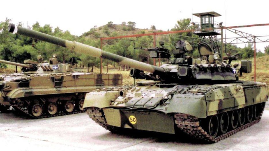 BMP i T-80UK Gwardii Narodowej Cypru