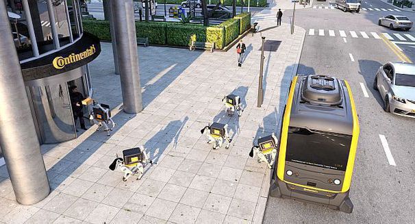 Continental dostarczy przesyłki za pomocą psów robotów
