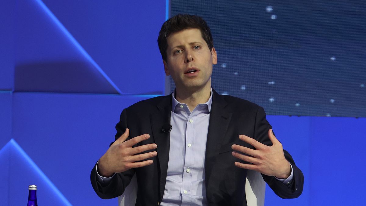 SAN FRANCISCO, CALIFORNIA - NOVEMBER 16: OpenAI CEO Sam Altman speaks during the APEC CEO Summit at Moscone West on November 16, 2023 in San Francisco, California. The APEC summit is being held in San Francisco and runs through November 17. (Photo by Justin Sullivan/Getty Images)